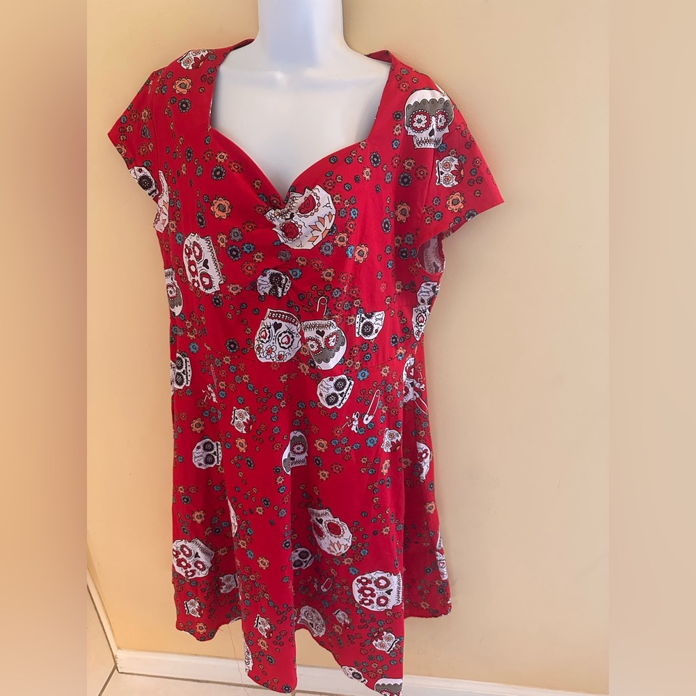 Red Floral Dress
